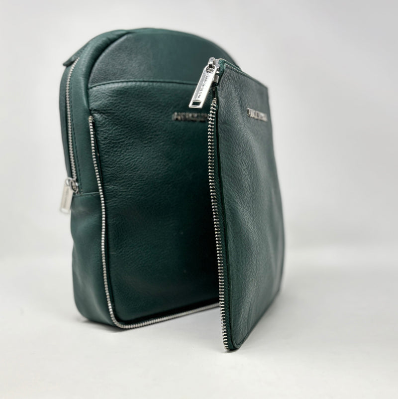 Leather backpack Alice, Green