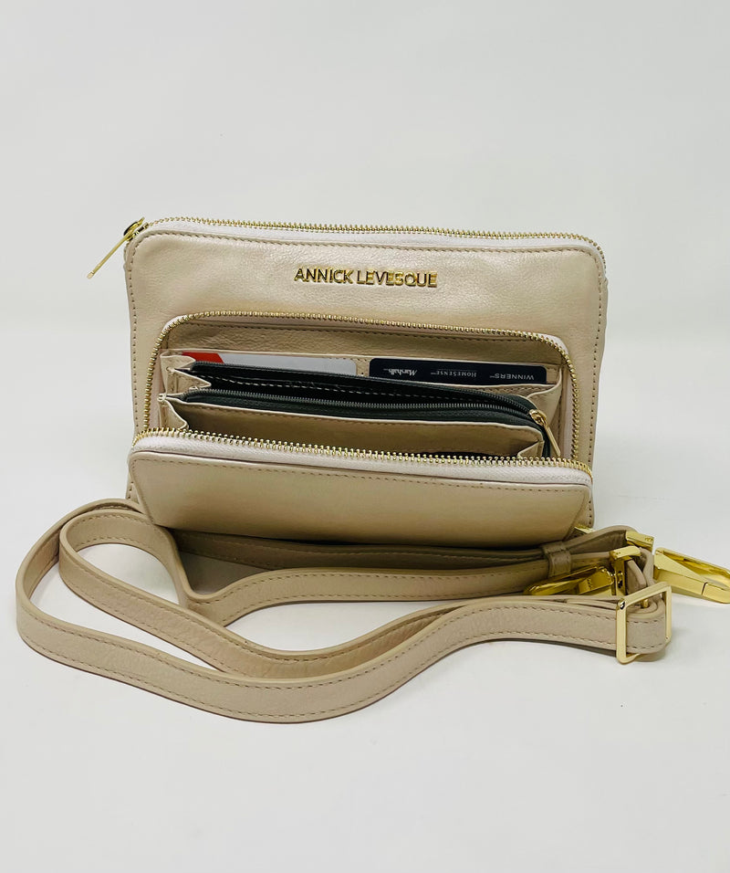 Small Wallet CrossBody Bag Green, Carmen