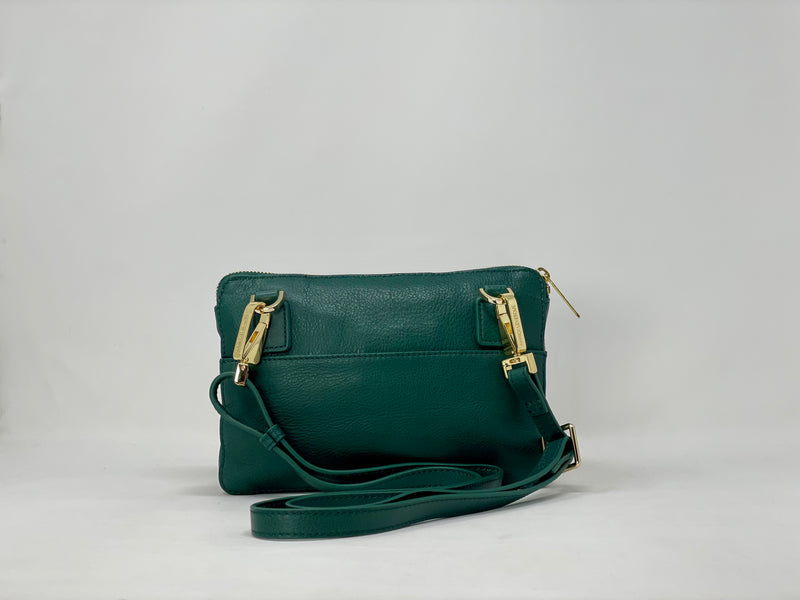 Small Wallet CrossBody Bag Green, Carmen