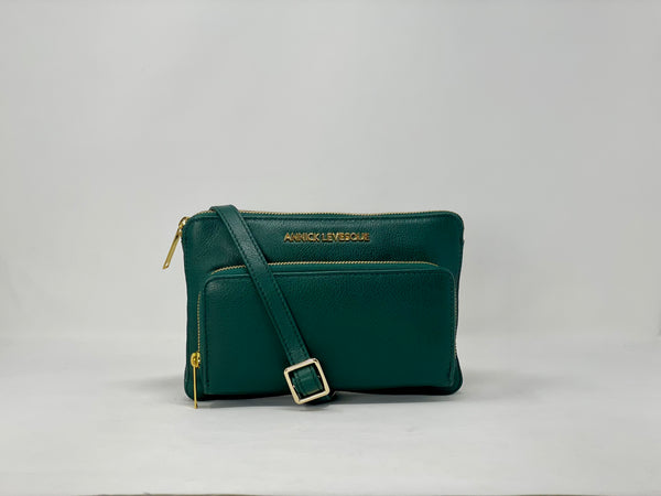 Small Wallet CrossBody Bag Green, Carmen