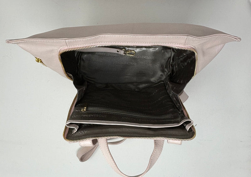 Leather Backpack Lore, Pink Blush