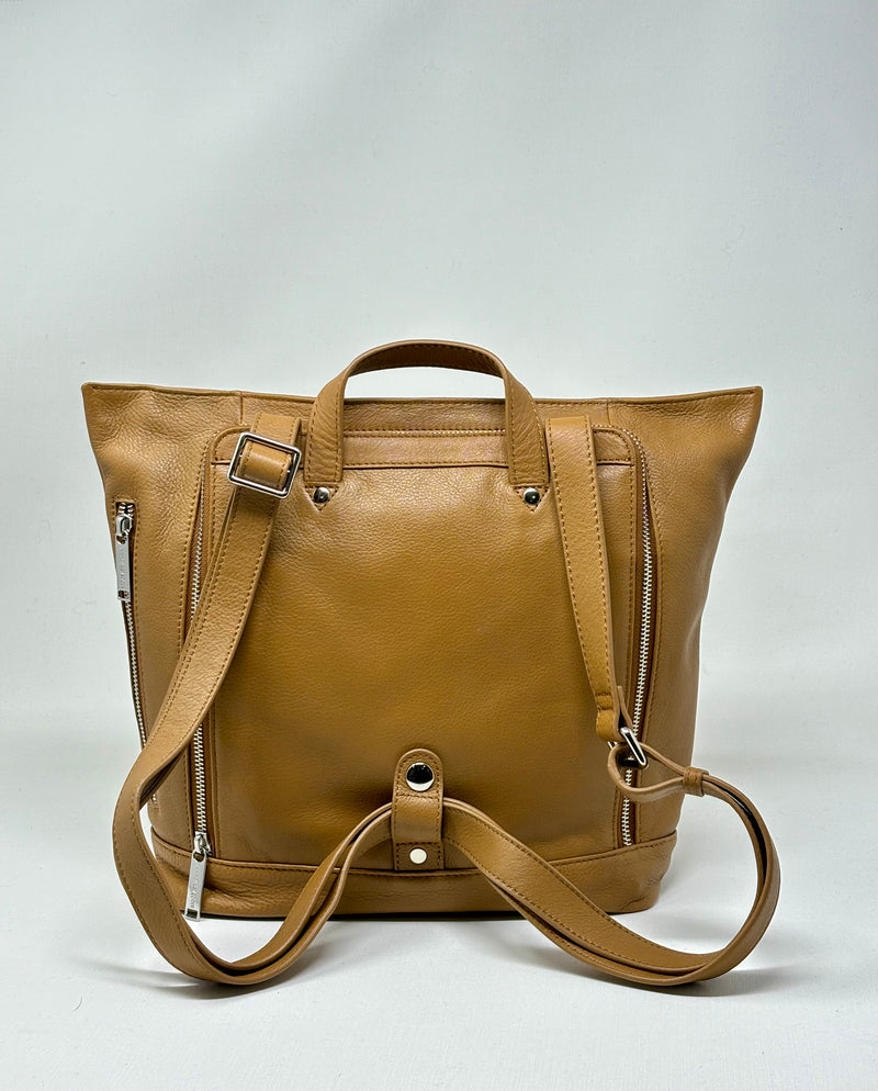 Leather Backpack Tan, Lore