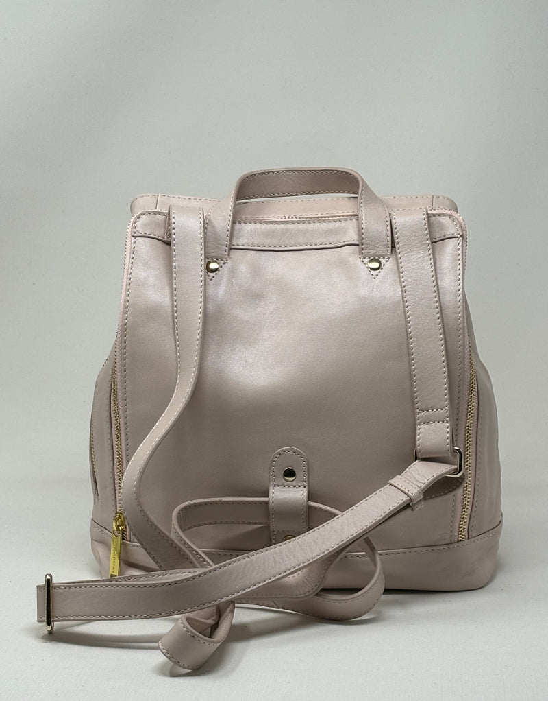 Leather Backpack Lore, Pink Blush