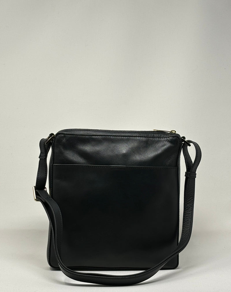 Crossbody Bag / Genuine Leather Satchel bag Black, Gisele