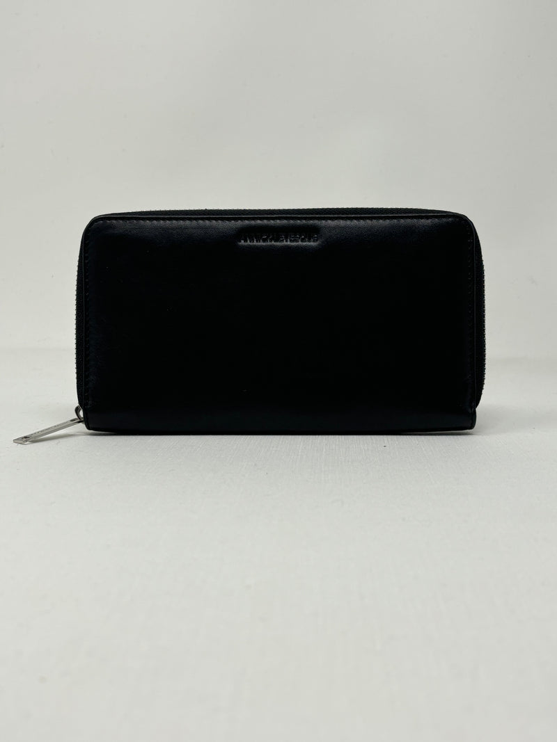 Leather wallet Anna, Black