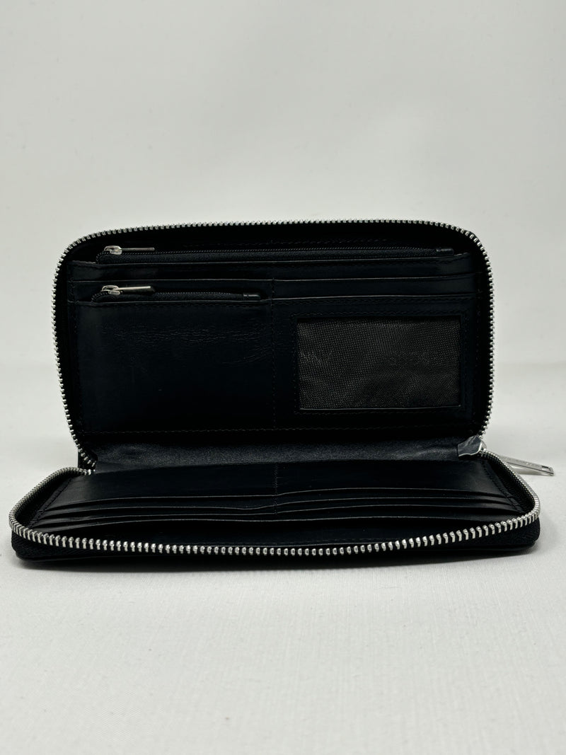 Leather wallet Anna, Black