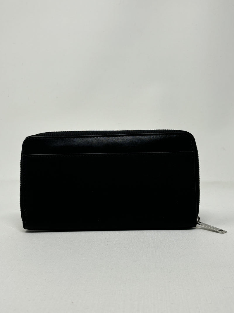 Leather wallet Anna, Black