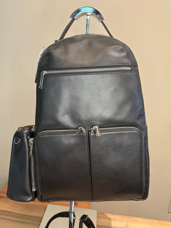 Leather Green Handbag 2 in, Clarence Medium