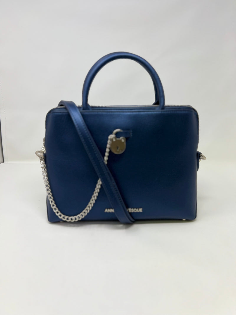 Beige Leather Handbag, Miranda