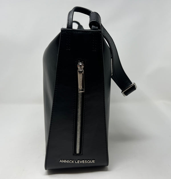 sac à main souple en bandoulière, Noir, Julie