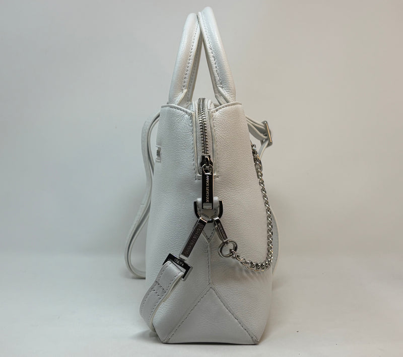 Beige Leather Handbag, Miranda