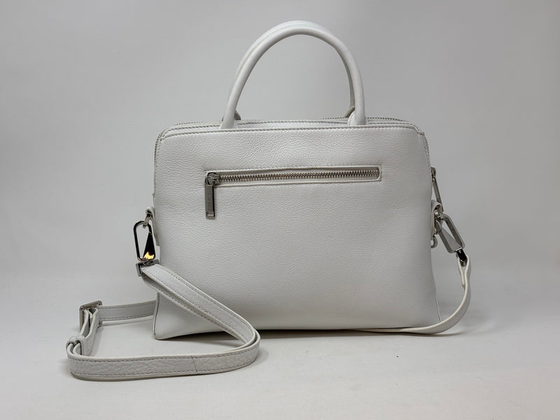 Beige Leather Handbag, Miranda