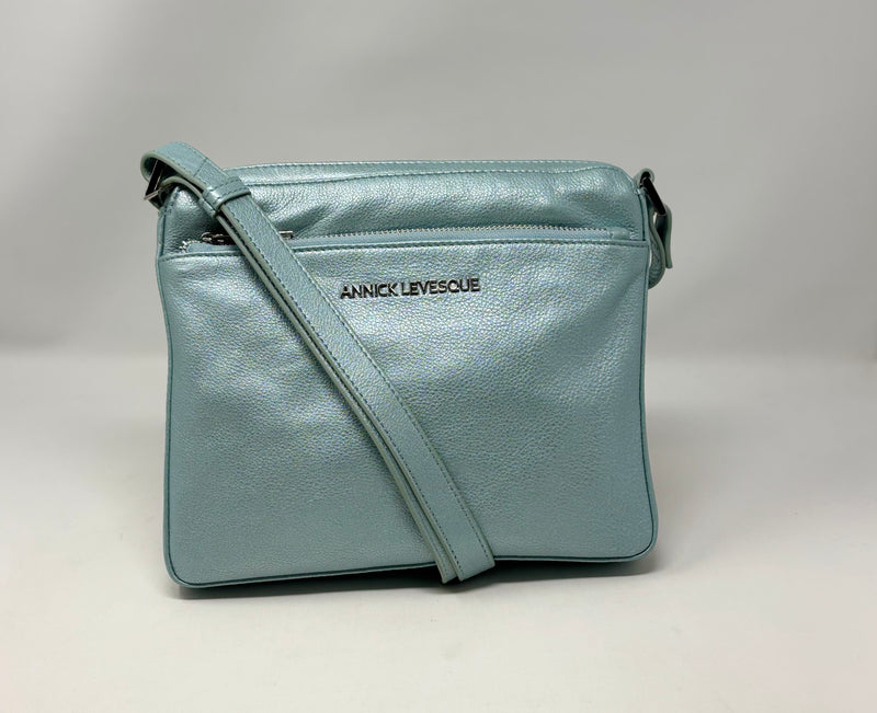 Sac à main de style sac à bandoulière "Crossbody", Sacoche Gisele petit bleu céleste