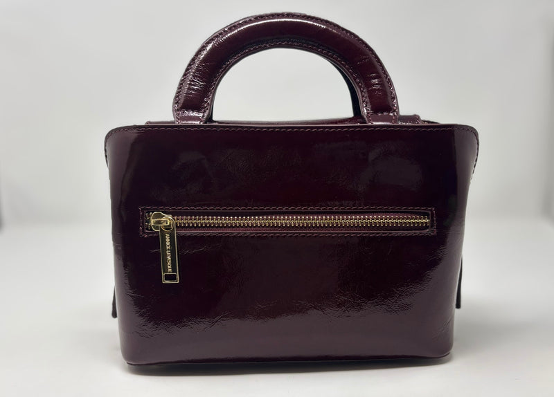 Leather Green Handbag 2 in, Clarence Medium