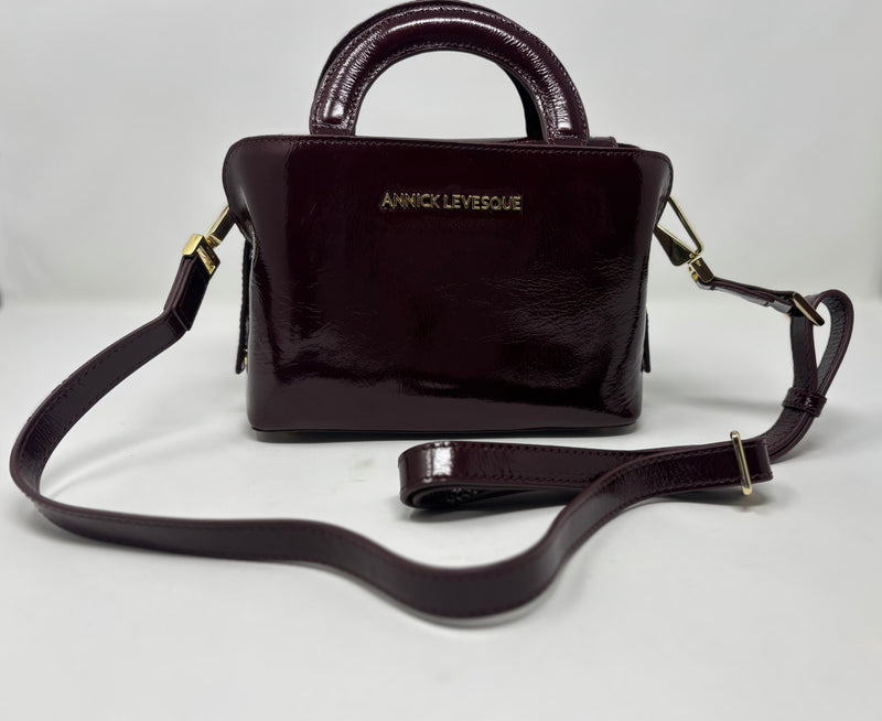 Leather Green Handbag 2 in, Clarence Medium
