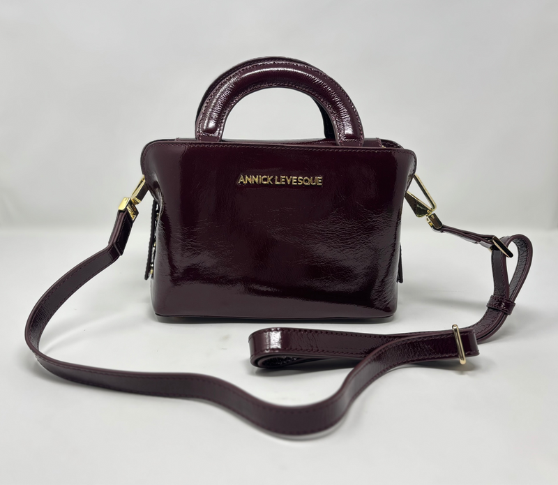 Leather Green Handbag 2 in, Clarence Medium
