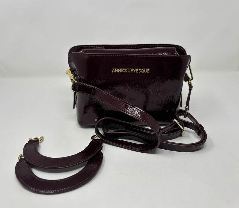 Leather Green Handbag 2 in, Clarence Medium