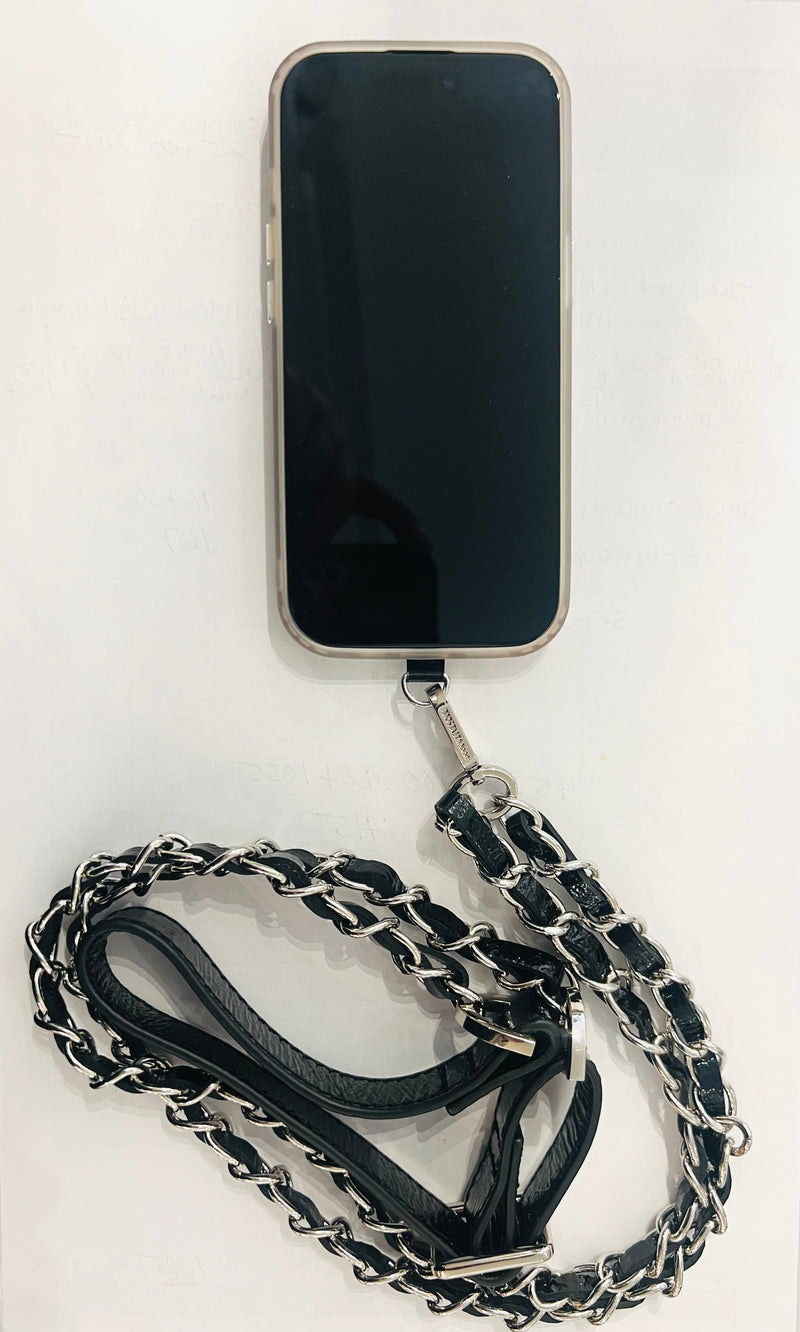 Bandouillère en cuir véritable pour téléphone/Genuine Leather strap for phone