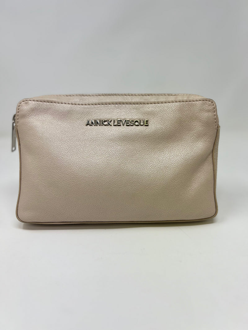Petit sac bandoulière en Cuir Annie, Champagne