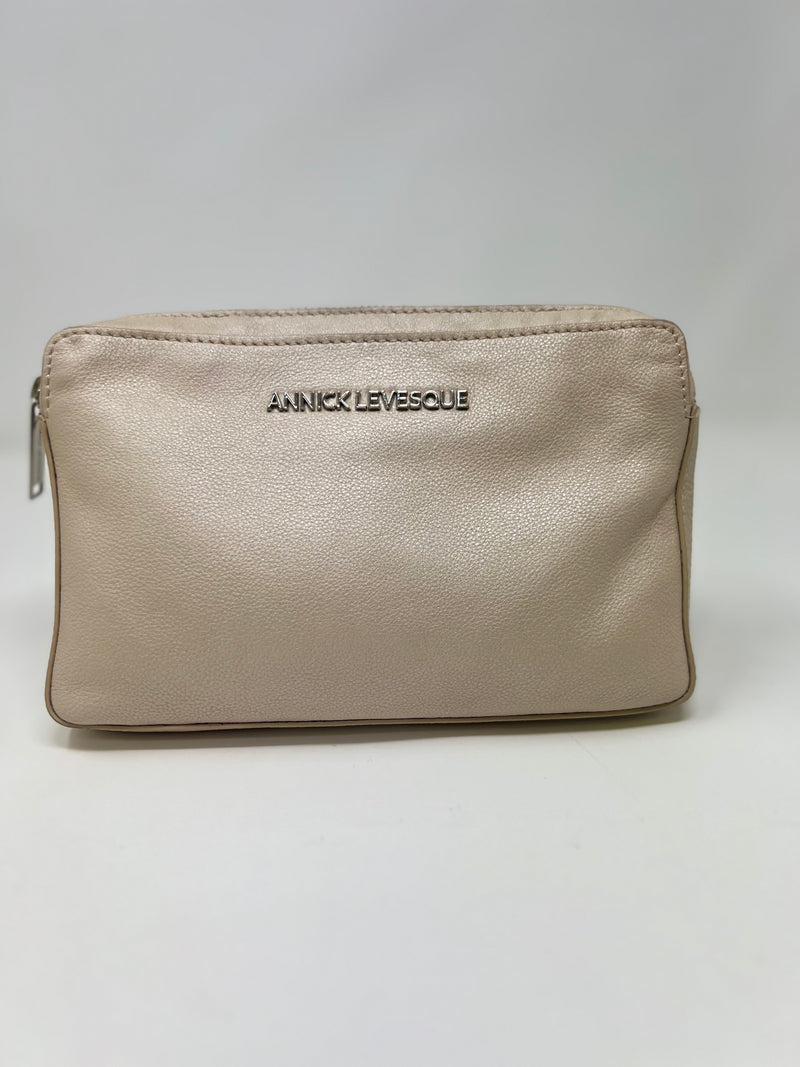 Petit sac bandoulière en Cuir Annie, Champagne