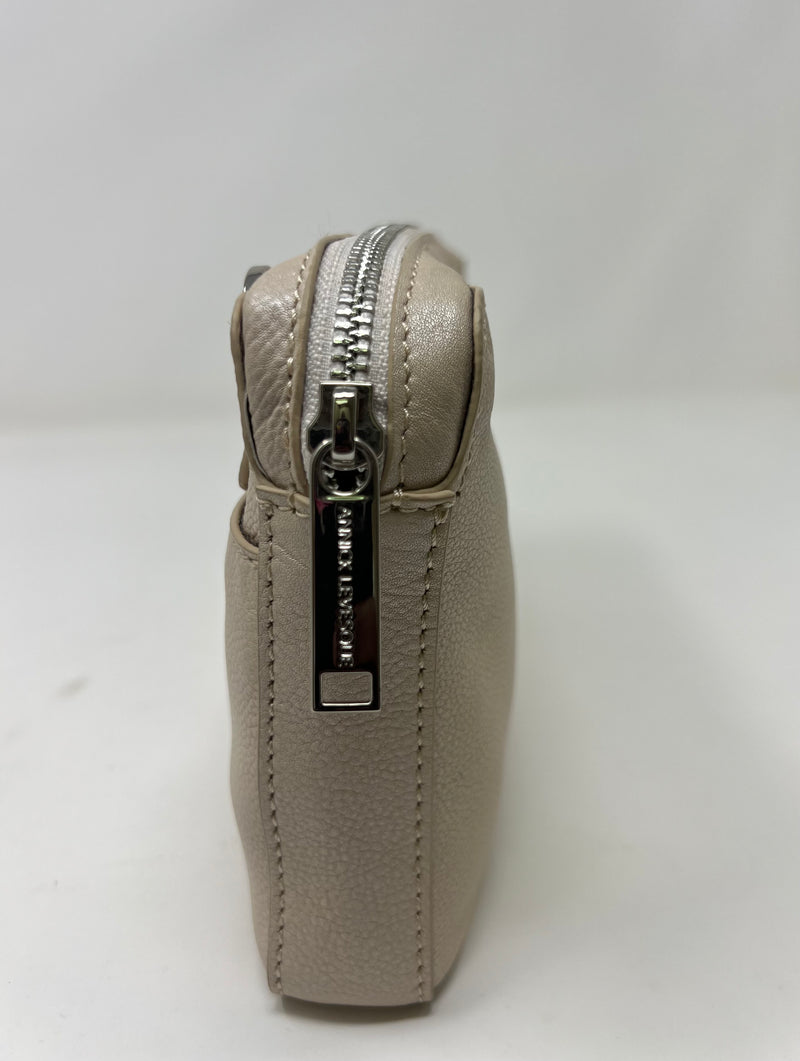 Petit sac bandoulière en Cuir Annie, Champagne