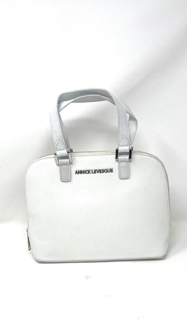 Sac à main en Cuir Justine, Blanc