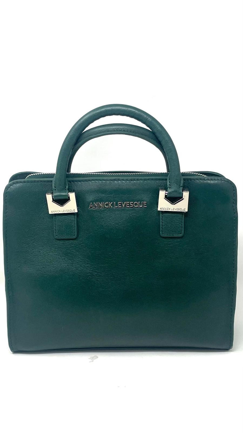 Leather handbag Small Kathy, Grey