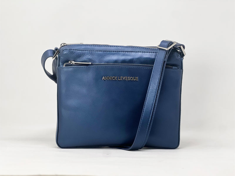 Sac à main de style sac à bandoulière "Crossbody", Sacoche Gisele petit Bleu