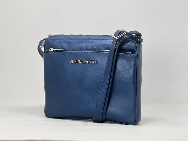 Sac à main de style sac à bandoulière "Crossbody", Sacoche Gisele petit Bleu