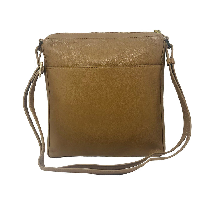 Luella Gisele Brown Leather Double Top Handle Satchel Handbag | eBay