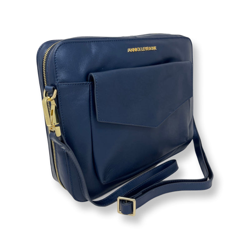 Laptop Bag convertible into a Backpack Navy Blue, Sofia