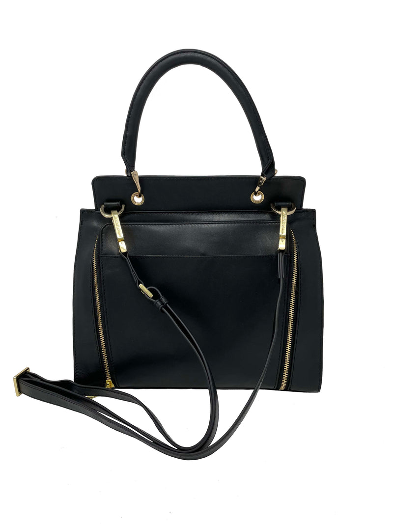 Leather Handbag Chloé, black