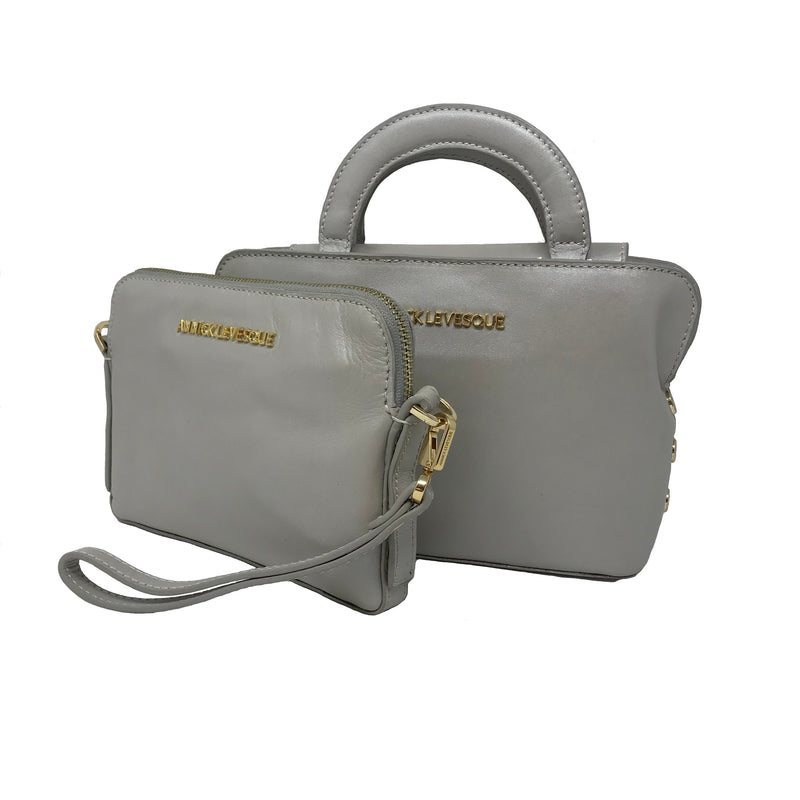 Handbag two in one Clarence, Mother of pearl