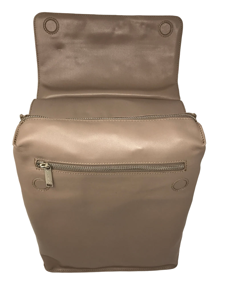 Leather Backpack Antoinette, Taupe